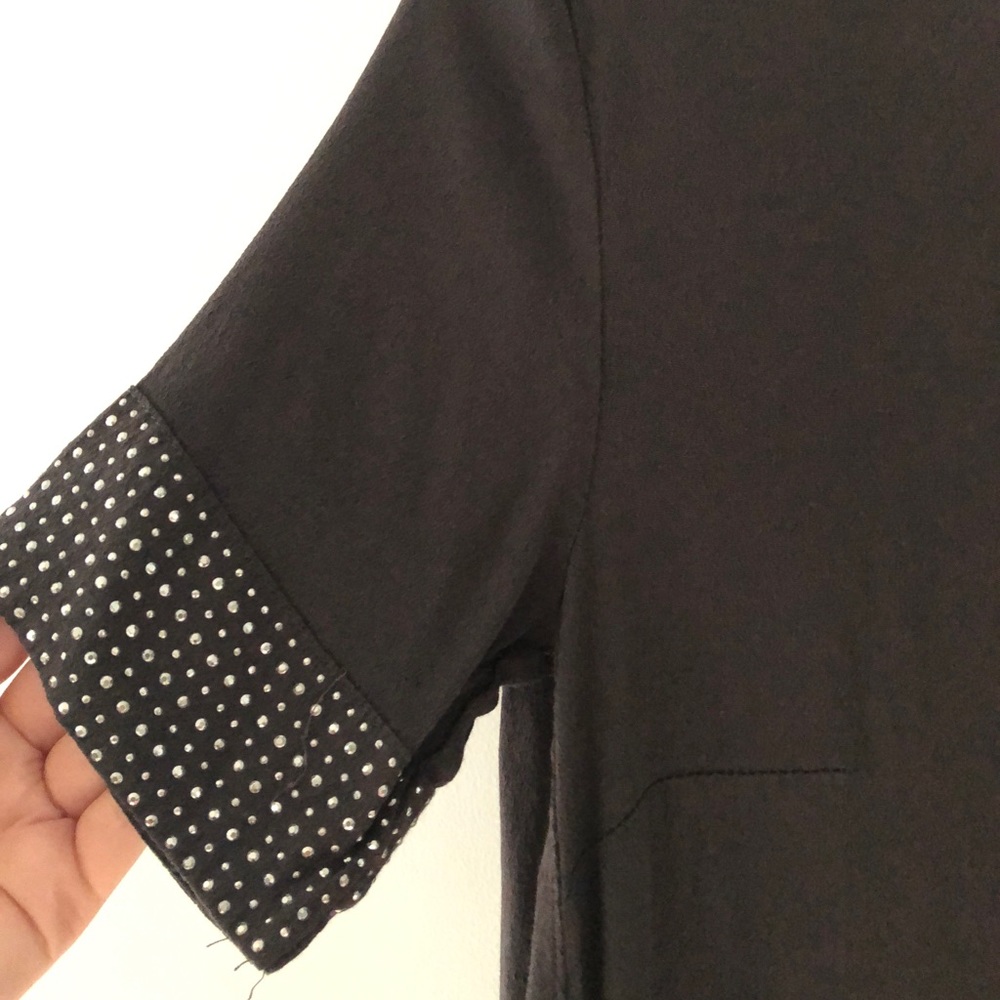 H & M dark grey long shirt